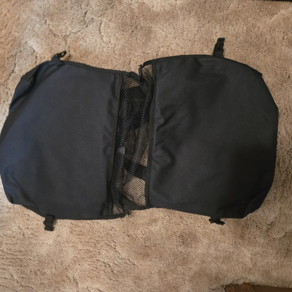 Stylish Black Star Saddle Bags for Great Walks With Your Lil Stinker Love